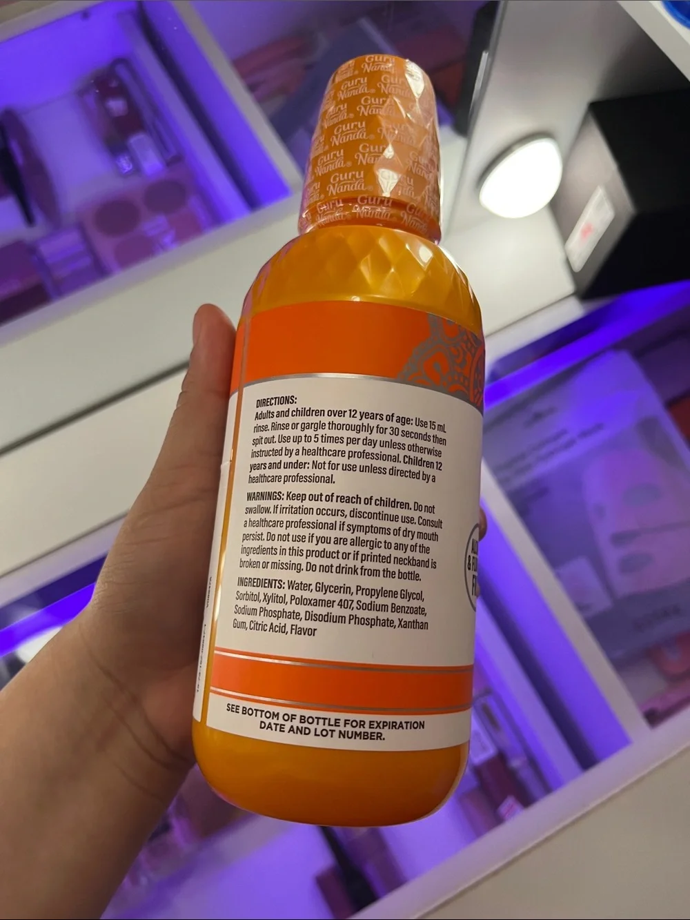 Orange Dry Mouth Oral Rinse - Moisturizing Mouthwash